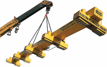 Electro Permanent Plate Handling system for handling plate up to 12 x 3 meter having weight up to 10 ton