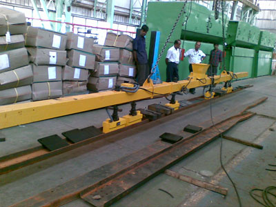 special assembly of EPM lifter supplied for handling of long member upto 12500 mm long
